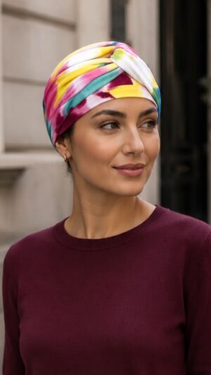 turbante semiarmado