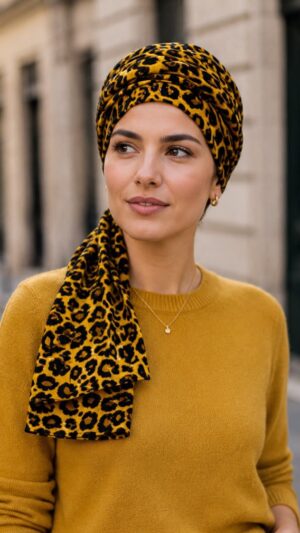 turbante semiarmado